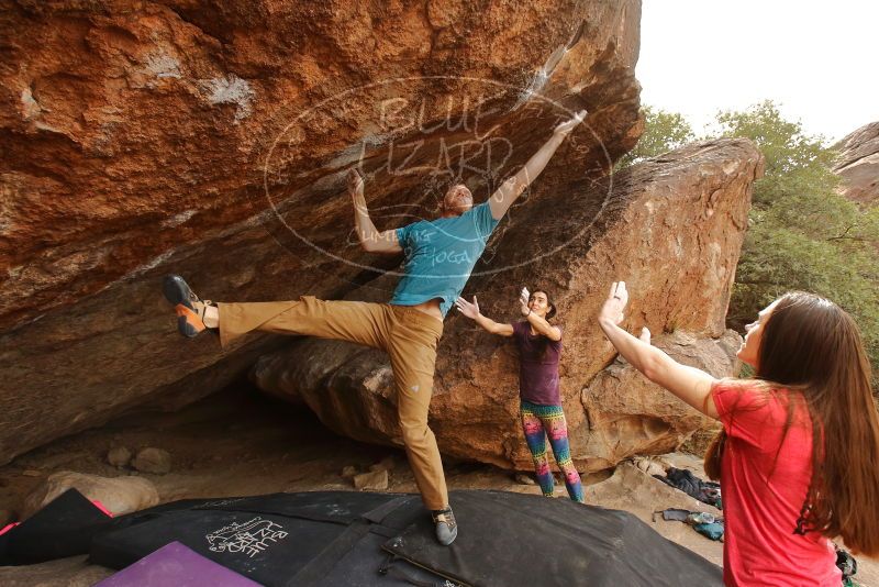 Bouldering in Hueco Tanks on 12/24/2019 with Blue Lizard Climbing and Yoga

Filename: SRM_20191224_1348550.jpg
Aperture: f/6.3
Shutter Speed: 1/250
Body: Canon EOS-1D Mark II
Lens: Canon EF 16-35mm f/2.8 L