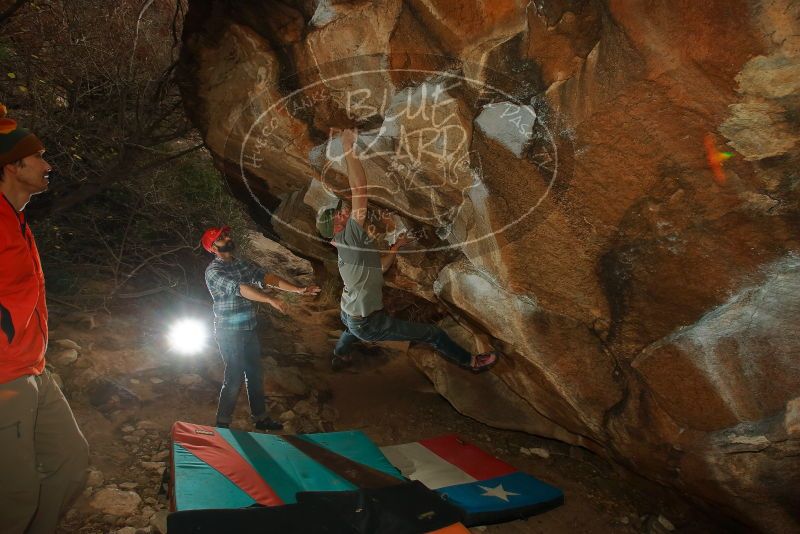 Bouldering in Hueco Tanks on 12/24/2019 with Blue Lizard Climbing and Yoga

Filename: SRM_20191224_1412290.jpg
Aperture: f/8.0
Shutter Speed: 1/250
Body: Canon EOS-1D Mark II
Lens: Canon EF 16-35mm f/2.8 L