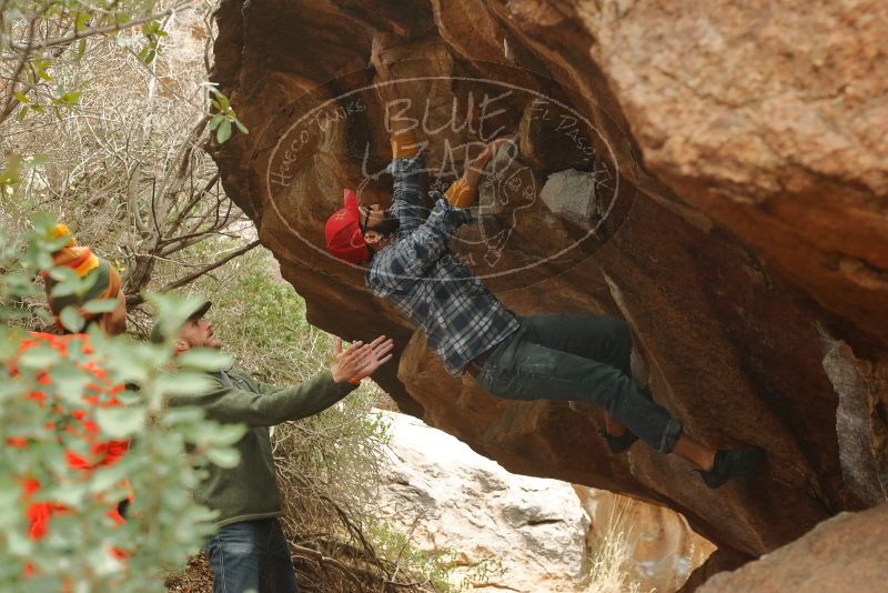 Bouldering in Hueco Tanks on 12/24/2019 with Blue Lizard Climbing and Yoga

Filename: SRM_20191224_1444010.jpg
Aperture: f/4.5
Shutter Speed: 1/250
Body: Canon EOS-1D Mark II
Lens: Canon EF 50mm f/1.8 II