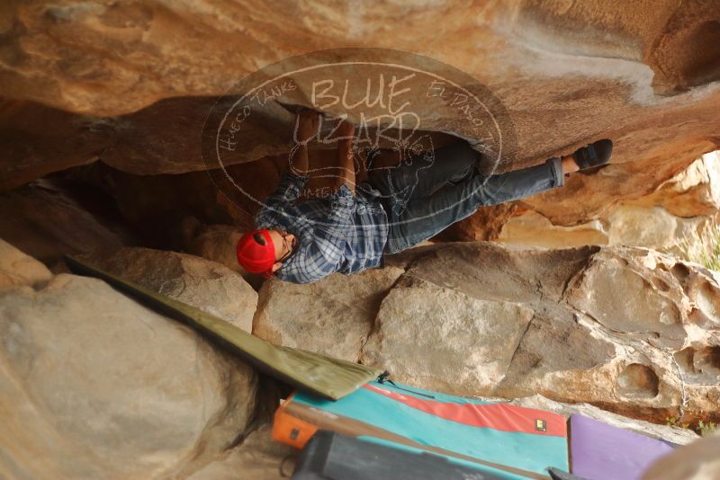 Bouldering in Hueco Tanks on 12/24/2019 with Blue Lizard Climbing and Yoga

Filename: SRM_20191224_1616190.jpg
Aperture: f/2.0
Shutter Speed: 1/200
Body: Canon EOS-1D Mark II
Lens: Canon EF 50mm f/1.8 II