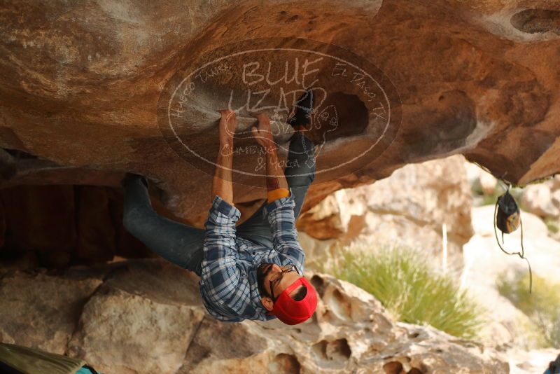 Bouldering in Hueco Tanks on 12/24/2019 with Blue Lizard Climbing and Yoga

Filename: SRM_20191224_1616510.jpg
Aperture: f/3.2
Shutter Speed: 1/200
Body: Canon EOS-1D Mark II
Lens: Canon EF 50mm f/1.8 II