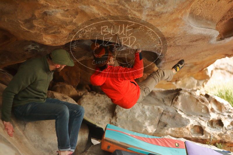 Bouldering in Hueco Tanks on 12/24/2019 with Blue Lizard Climbing and Yoga

Filename: SRM_20191224_1622140.jpg
Aperture: f/2.2
Shutter Speed: 1/250
Body: Canon EOS-1D Mark II
Lens: Canon EF 50mm f/1.8 II