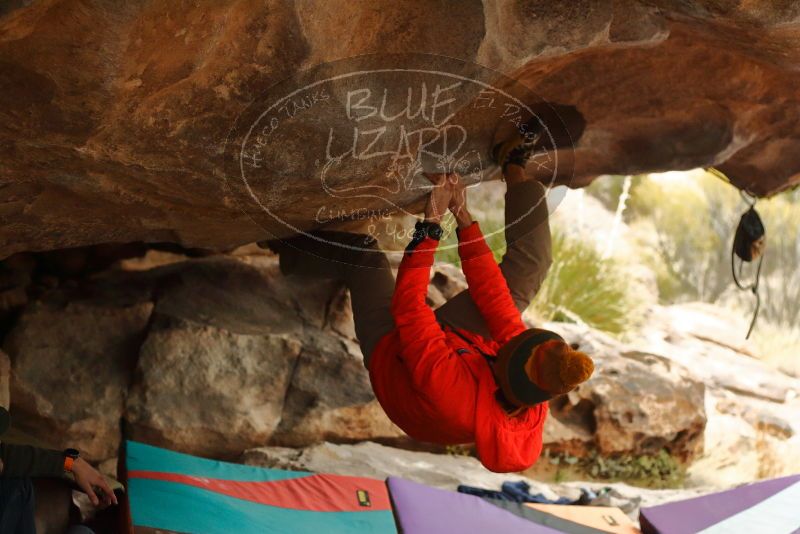 Bouldering in Hueco Tanks on 12/24/2019 with Blue Lizard Climbing and Yoga

Filename: SRM_20191224_1622320.jpg
Aperture: f/3.5
Shutter Speed: 1/250
Body: Canon EOS-1D Mark II
Lens: Canon EF 50mm f/1.8 II