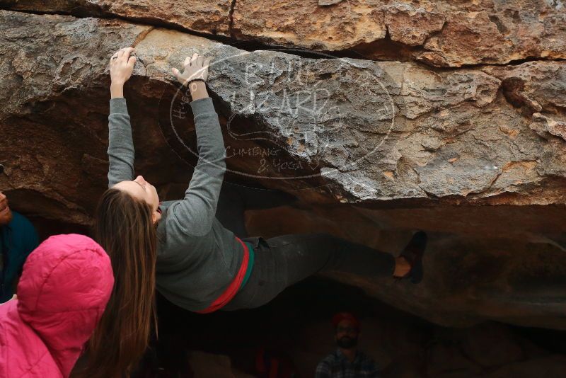 Bouldering in Hueco Tanks on 12/24/2019 with Blue Lizard Climbing and Yoga

Filename: SRM_20191224_1634320.jpg
Aperture: f/4.5
Shutter Speed: 1/250
Body: Canon EOS-1D Mark II
Lens: Canon EF 50mm f/1.8 II