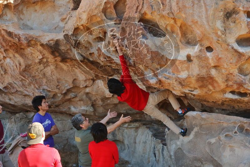 Bouldering in Hueco Tanks on 12/26/2019 with Blue Lizard Climbing and Yoga

Filename: SRM_20191226_1117570.jpg
Aperture: f/4.0
Shutter Speed: 1/250
Body: Canon EOS-1D Mark II
Lens: Canon EF 50mm f/1.8 II