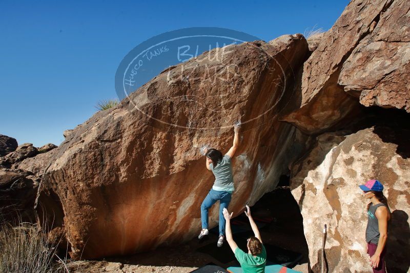 Bouldering in Hueco Tanks on 12/26/2019 with Blue Lizard Climbing and Yoga

Filename: SRM_20191226_1343520.jpg
Aperture: f/8.0
Shutter Speed: 1/250
Body: Canon EOS-1D Mark II
Lens: Canon EF 16-35mm f/2.8 L