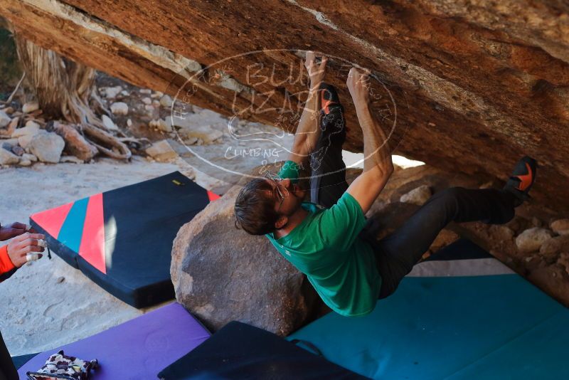 Bouldering in Hueco Tanks on 12/26/2019 with Blue Lizard Climbing and Yoga

Filename: SRM_20191226_1725290.jpg
Aperture: f/4.5
Shutter Speed: 1/320
Body: Canon EOS-1D Mark II
Lens: Canon EF 50mm f/1.8 II