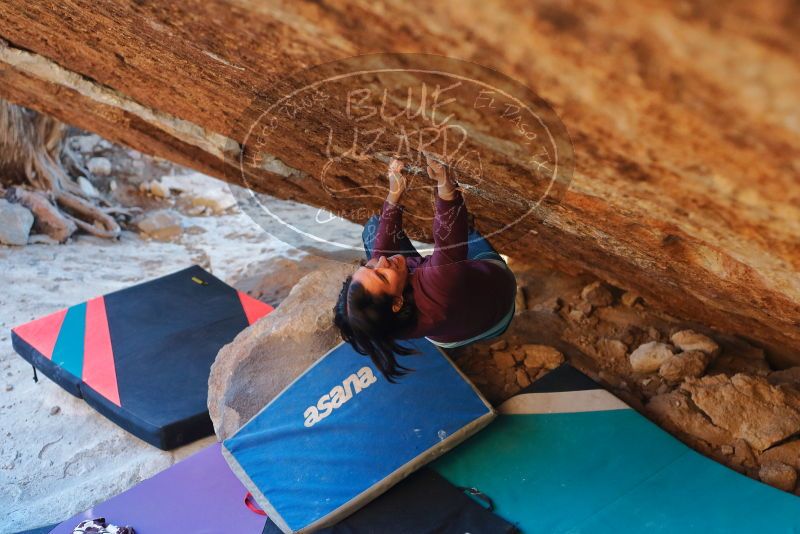 Bouldering in Hueco Tanks on 12/26/2019 with Blue Lizard Climbing and Yoga

Filename: SRM_20191226_1745340.jpg
Aperture: f/3.2
Shutter Speed: 1/250
Body: Canon EOS-1D Mark II
Lens: Canon EF 50mm f/1.8 II