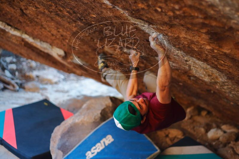 Bouldering in Hueco Tanks on 12/26/2019 with Blue Lizard Climbing and Yoga

Filename: SRM_20191226_1747410.jpg
Aperture: f/2.0
Shutter Speed: 1/320
Body: Canon EOS-1D Mark II
Lens: Canon EF 50mm f/1.8 II