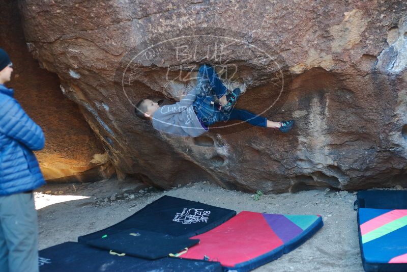 Bouldering in Hueco Tanks on 12/27/2019 with Blue Lizard Climbing and Yoga

Filename: SRM_20191227_1025240.jpg
Aperture: f/2.5
Shutter Speed: 1/320
Body: Canon EOS-1D Mark II
Lens: Canon EF 50mm f/1.8 II
