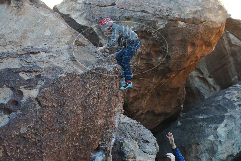 Bouldering in Hueco Tanks on 12/27/2019 with Blue Lizard Climbing and Yoga

Filename: SRM_20191227_1031080.jpg
Aperture: f/4.5
Shutter Speed: 1/320
Body: Canon EOS-1D Mark II
Lens: Canon EF 50mm f/1.8 II