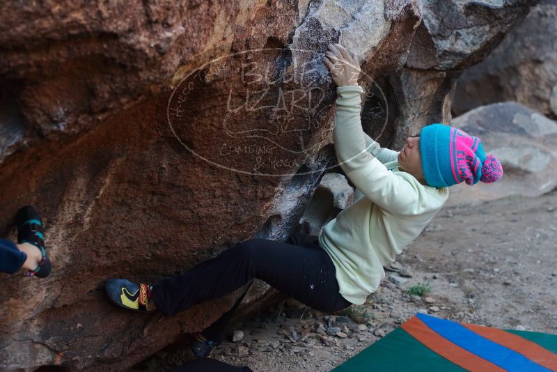 Bouldering in Hueco Tanks on 12/27/2019 with Blue Lizard Climbing and Yoga

Filename: SRM_20191227_1033130.jpg
Aperture: f/3.5
Shutter Speed: 1/320
Body: Canon EOS-1D Mark II
Lens: Canon EF 50mm f/1.8 II