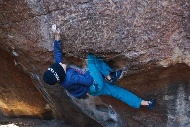 Bouldering in Hueco Tanks on 12/27/2019 with Blue Lizard Climbing and Yoga

Filename: SRM_20191227_1036120.jpg
Aperture: f/2.8
Shutter Speed: 1/320
Body: Canon EOS-1D Mark II
Lens: Canon EF 50mm f/1.8 II