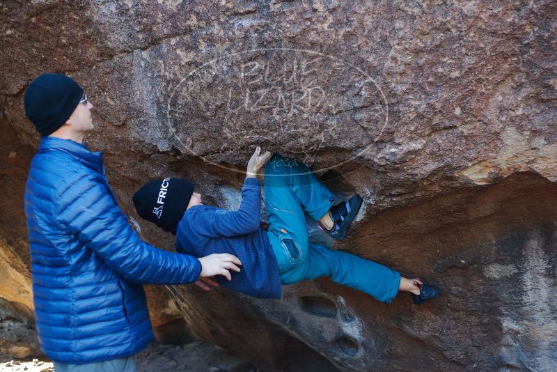 Bouldering in Hueco Tanks on 12/27/2019 with Blue Lizard Climbing and Yoga

Filename: SRM_20191227_1036230.jpg
Aperture: f/2.8
Shutter Speed: 1/320
Body: Canon EOS-1D Mark II
Lens: Canon EF 50mm f/1.8 II