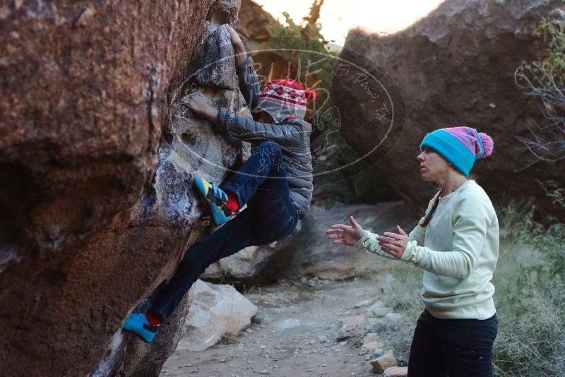 Bouldering in Hueco Tanks on 12/27/2019 with Blue Lizard Climbing and Yoga

Filename: SRM_20191227_1038380.jpg
Aperture: f/4.0
Shutter Speed: 1/320
Body: Canon EOS-1D Mark II
Lens: Canon EF 50mm f/1.8 II