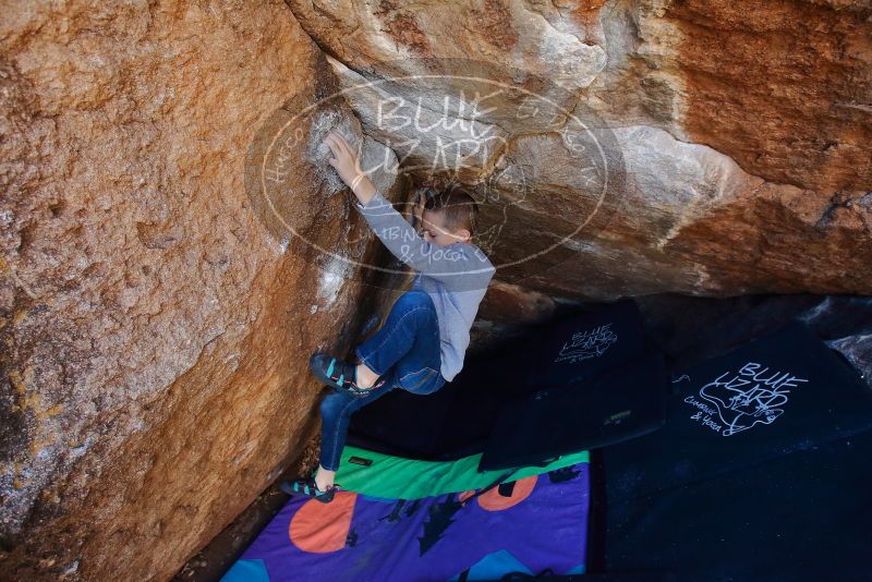Bouldering in Hueco Tanks on 12/27/2019 with Blue Lizard Climbing and Yoga

Filename: SRM_20191227_1048030.jpg
Aperture: f/5.6
Shutter Speed: 1/250
Body: Canon EOS-1D Mark II
Lens: Canon EF 16-35mm f/2.8 L