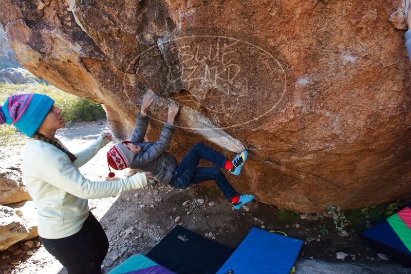 Bouldering in Hueco Tanks on 12/27/2019 with Blue Lizard Climbing and Yoga

Filename: SRM_20191227_1104060.jpg
Aperture: f/5.6
Shutter Speed: 1/250
Body: Canon EOS-1D Mark II
Lens: Canon EF 16-35mm f/2.8 L