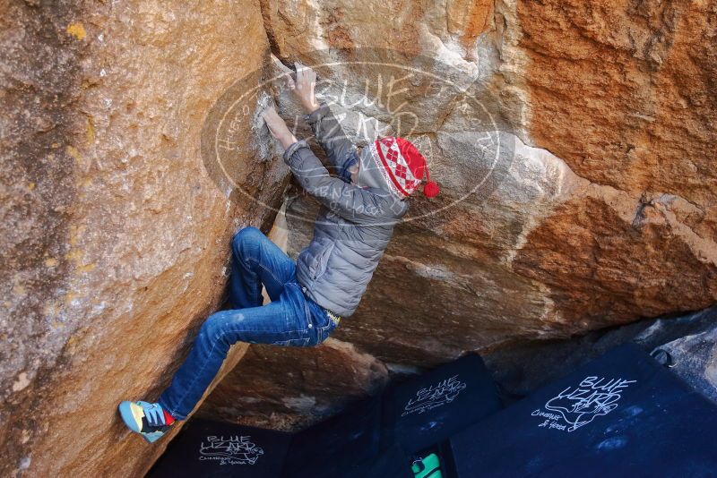 Bouldering in Hueco Tanks on 12/27/2019 with Blue Lizard Climbing and Yoga

Filename: SRM_20191227_1111050.jpg
Aperture: f/3.5
Shutter Speed: 1/250
Body: Canon EOS-1D Mark II
Lens: Canon EF 16-35mm f/2.8 L