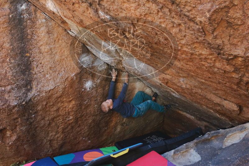 Bouldering in Hueco Tanks on 12/27/2019 with Blue Lizard Climbing and Yoga

Filename: SRM_20191227_1131570.jpg
Aperture: f/5.0
Shutter Speed: 1/250
Body: Canon EOS-1D Mark II
Lens: Canon EF 16-35mm f/2.8 L
