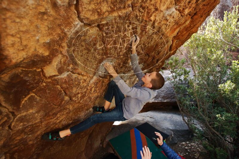 Bouldering in Hueco Tanks on 12/27/2019 with Blue Lizard Climbing and Yoga

Filename: SRM_20191227_1227350.jpg
Aperture: f/3.5
Shutter Speed: 1/250
Body: Canon EOS-1D Mark II
Lens: Canon EF 16-35mm f/2.8 L