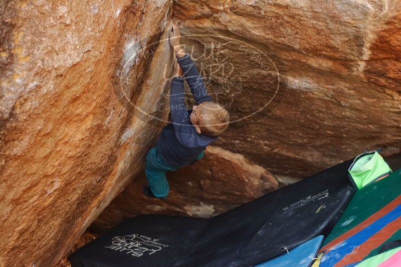 Bouldering in Hueco Tanks on 12/27/2019 with Blue Lizard Climbing and Yoga

Filename: SRM_20191227_1309301.jpg
Aperture: f/4.5
Shutter Speed: 1/320
Body: Canon EOS-1D Mark II
Lens: Canon EF 50mm f/1.8 II