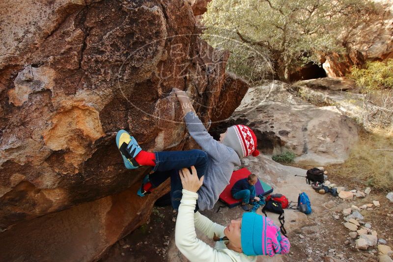 Bouldering in Hueco Tanks on 12/27/2019 with Blue Lizard Climbing and Yoga

Filename: SRM_20191227_1331500.jpg
Aperture: f/6.3
Shutter Speed: 1/320
Body: Canon EOS-1D Mark II
Lens: Canon EF 16-35mm f/2.8 L