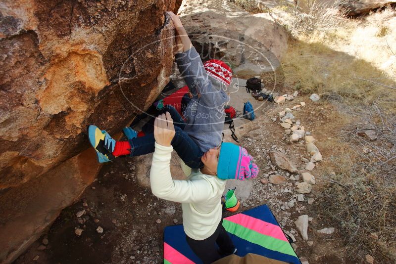 Bouldering in Hueco Tanks on 12/27/2019 with Blue Lizard Climbing and Yoga

Filename: SRM_20191227_1332050.jpg
Aperture: f/6.3
Shutter Speed: 1/320
Body: Canon EOS-1D Mark II
Lens: Canon EF 16-35mm f/2.8 L