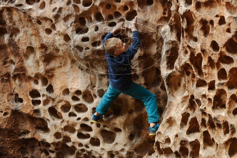 Bouldering in Hueco Tanks on 12/27/2019 with Blue Lizard Climbing and Yoga

Filename: SRM_20191227_1559160.jpg
Aperture: f/3.2
Shutter Speed: 1/160
Body: Canon EOS-1D Mark II
Lens: Canon EF 50mm f/1.8 II