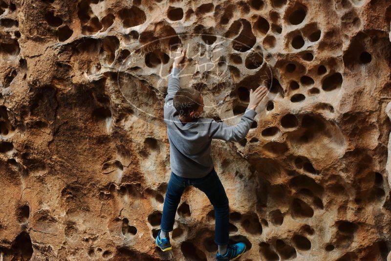 Bouldering in Hueco Tanks on 12/27/2019 with Blue Lizard Climbing and Yoga

Filename: SRM_20191227_1606310.jpg
Aperture: f/3.2
Shutter Speed: 1/200
Body: Canon EOS-1D Mark II
Lens: Canon EF 50mm f/1.8 II
