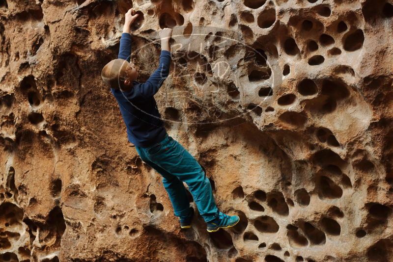 Bouldering in Hueco Tanks on 12/27/2019 with Blue Lizard Climbing and Yoga

Filename: SRM_20191227_1609380.jpg
Aperture: f/4.0
Shutter Speed: 1/125
Body: Canon EOS-1D Mark II
Lens: Canon EF 50mm f/1.8 II