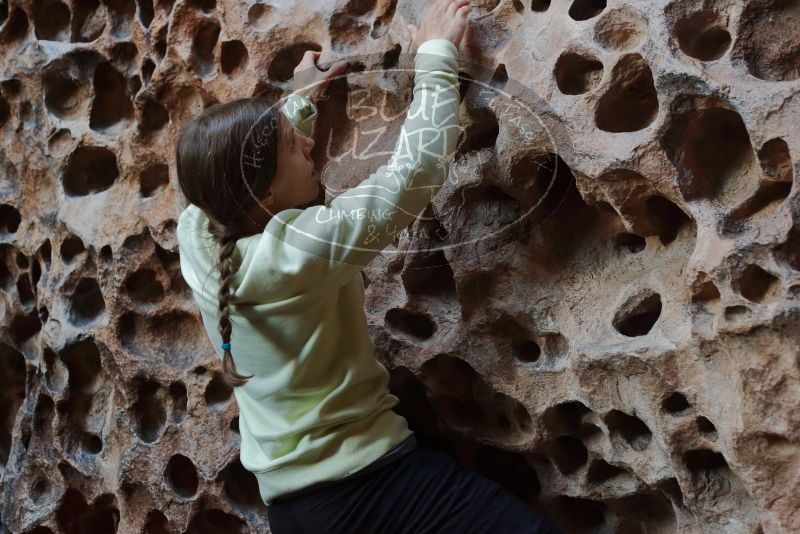 Bouldering in Hueco Tanks on 12/27/2019 with Blue Lizard Climbing and Yoga

Filename: SRM_20191227_1627300.jpg
Aperture: f/3.2
Shutter Speed: 1/125
Body: Canon EOS-1D Mark II
Lens: Canon EF 50mm f/1.8 II