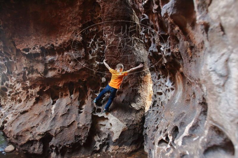 Bouldering in Hueco Tanks on 12/27/2019 with Blue Lizard Climbing and Yoga

Filename: SRM_20191227_1648200.jpg
Aperture: f/2.8
Shutter Speed: 1/60
Body: Canon EOS-1D Mark II
Lens: Canon EF 16-35mm f/2.8 L