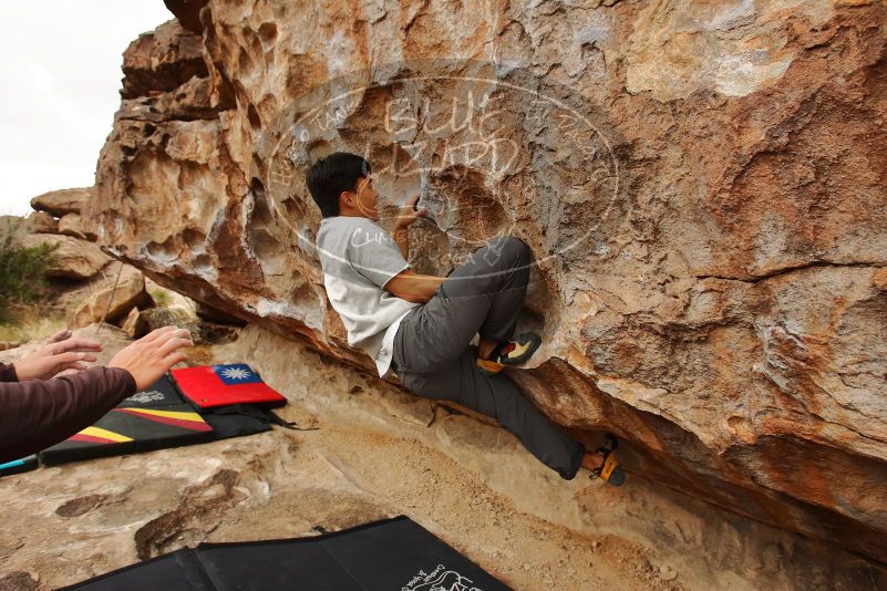 Bouldering in Hueco Tanks on 12/28/2019 with Blue Lizard Climbing and Yoga

Filename: SRM_20191228_1118100.jpg
Aperture: f/5.6
Shutter Speed: 1/400
Body: Canon EOS-1D Mark II
Lens: Canon EF 16-35mm f/2.8 L