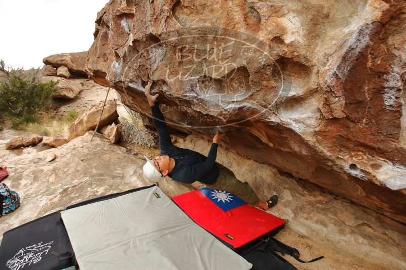 Bouldering in Hueco Tanks on 12/28/2019 with Blue Lizard Climbing and Yoga

Filename: SRM_20191228_1121470.jpg
Aperture: f/4.5
Shutter Speed: 1/400
Body: Canon EOS-1D Mark II
Lens: Canon EF 16-35mm f/2.8 L