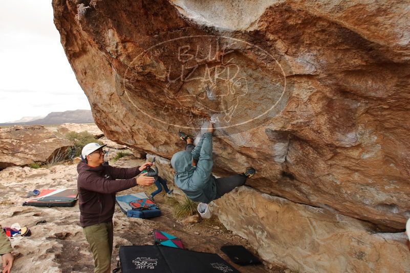 Bouldering in Hueco Tanks on 12/28/2019 with Blue Lizard Climbing and Yoga

Filename: SRM_20191228_1212410.jpg
Aperture: f/7.1
Shutter Speed: 1/250
Body: Canon EOS-1D Mark II
Lens: Canon EF 16-35mm f/2.8 L