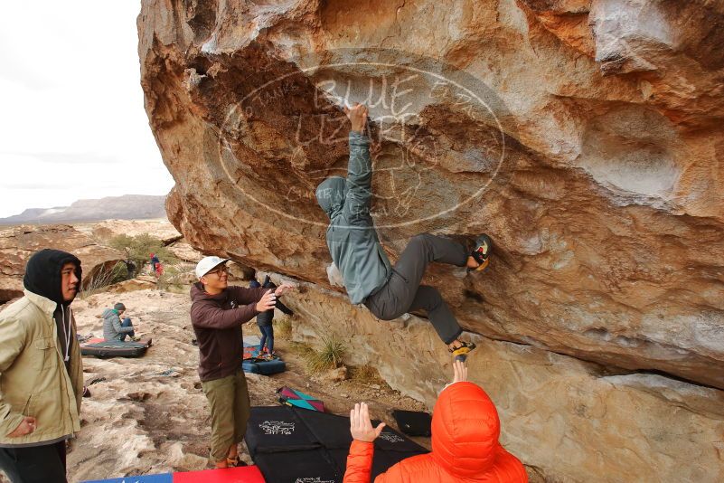 Bouldering in Hueco Tanks on 12/28/2019 with Blue Lizard Climbing and Yoga

Filename: SRM_20191228_1217451.jpg
Aperture: f/7.1
Shutter Speed: 1/250
Body: Canon EOS-1D Mark II
Lens: Canon EF 16-35mm f/2.8 L