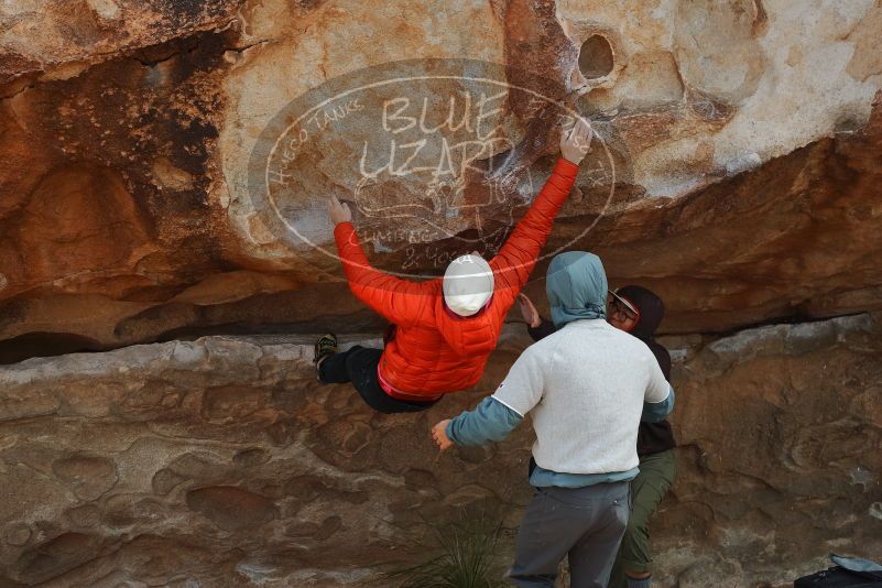 Bouldering in Hueco Tanks on 12/28/2019 with Blue Lizard Climbing and Yoga

Filename: SRM_20191228_1320590.jpg
Aperture: f/6.3
Shutter Speed: 1/400
Body: Canon EOS-1D Mark II
Lens: Canon EF 50mm f/1.8 II