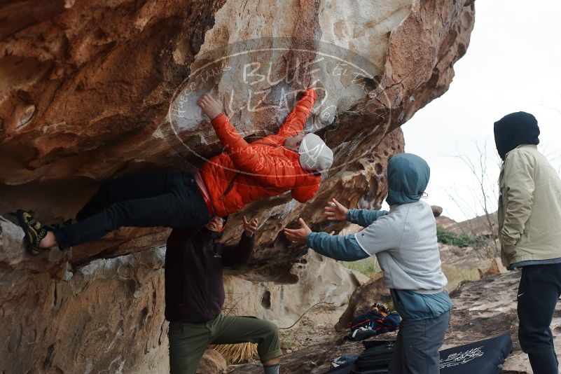 Bouldering in Hueco Tanks on 12/28/2019 with Blue Lizard Climbing and Yoga

Filename: SRM_20191228_1335020.jpg
Aperture: f/4.5
Shutter Speed: 1/400
Body: Canon EOS-1D Mark II
Lens: Canon EF 50mm f/1.8 II