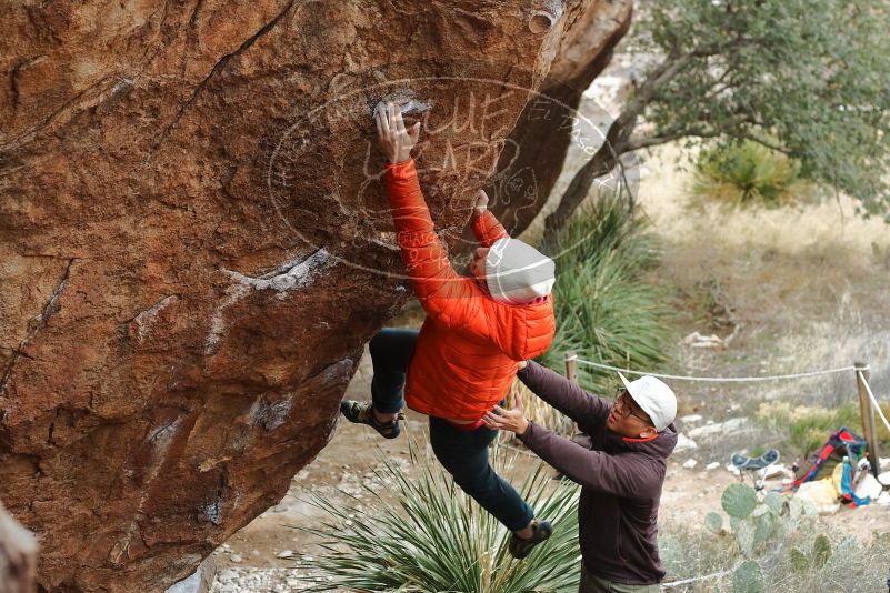 Bouldering in Hueco Tanks on 12/28/2019 with Blue Lizard Climbing and Yoga

Filename: SRM_20191228_1431140.jpg
Aperture: f/4.0
Shutter Speed: 1/250
Body: Canon EOS-1D Mark II
Lens: Canon EF 50mm f/1.8 II