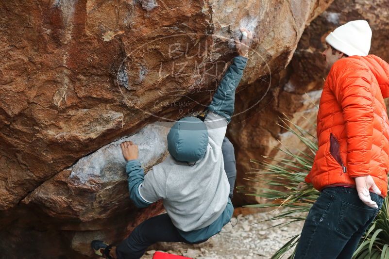 Bouldering in Hueco Tanks on 12/28/2019 with Blue Lizard Climbing and Yoga

Filename: SRM_20191228_1504490.jpg
Aperture: f/4.0
Shutter Speed: 1/250
Body: Canon EOS-1D Mark II
Lens: Canon EF 50mm f/1.8 II