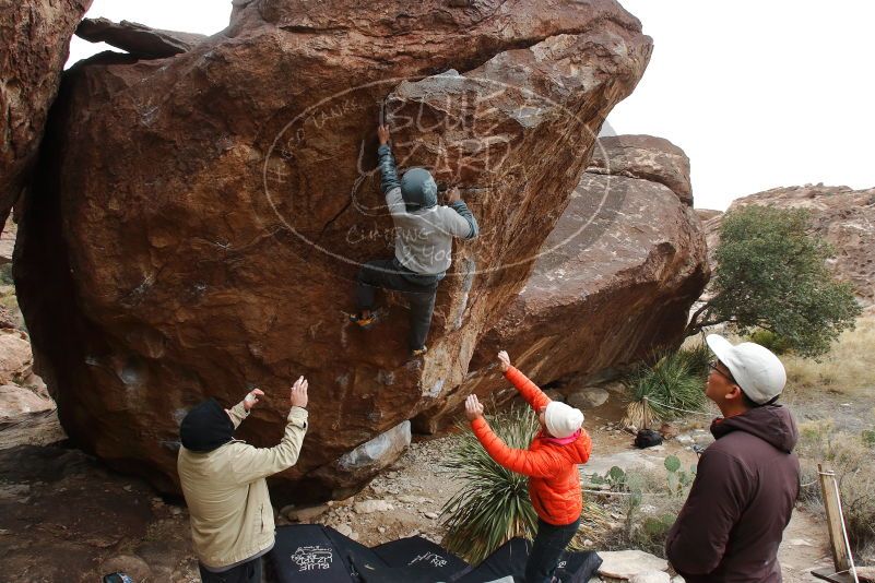 Bouldering in Hueco Tanks on 12/28/2019 with Blue Lizard Climbing and Yoga

Filename: SRM_20191228_1521100.jpg
Aperture: f/8.0
Shutter Speed: 1/250
Body: Canon EOS-1D Mark II
Lens: Canon EF 16-35mm f/2.8 L