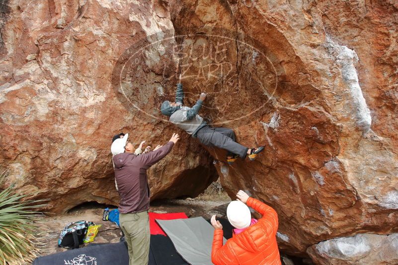 Bouldering in Hueco Tanks on 12/28/2019 with Blue Lizard Climbing and Yoga

Filename: SRM_20191228_1530460.jpg
Aperture: f/5.0
Shutter Speed: 1/250
Body: Canon EOS-1D Mark II
Lens: Canon EF 16-35mm f/2.8 L