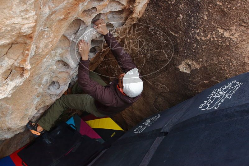 Bouldering in Hueco Tanks on 12/28/2019 with Blue Lizard Climbing and Yoga

Filename: SRM_20191228_1621020.jpg
Aperture: f/4.5
Shutter Speed: 1/250
Body: Canon EOS-1D Mark II
Lens: Canon EF 16-35mm f/2.8 L