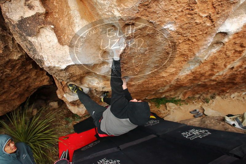 Bouldering in Hueco Tanks on 12/28/2019 with Blue Lizard Climbing and Yoga

Filename: SRM_20191228_1724300.jpg
Aperture: f/5.0
Shutter Speed: 1/250
Body: Canon EOS-1D Mark II
Lens: Canon EF 16-35mm f/2.8 L