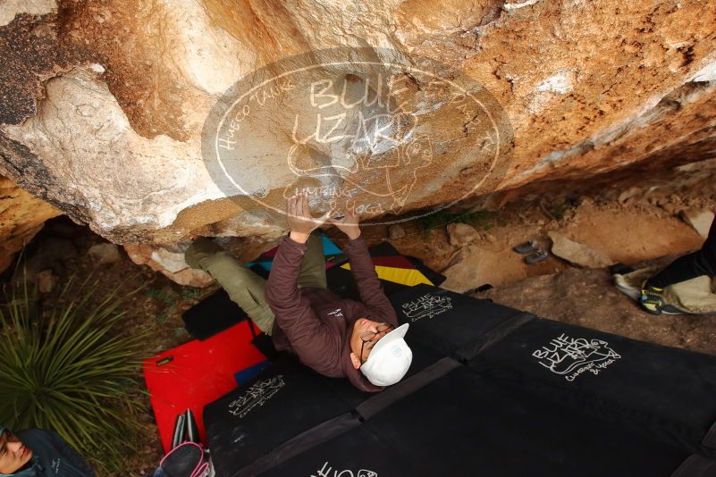 Bouldering in Hueco Tanks on 12/28/2019 with Blue Lizard Climbing and Yoga

Filename: SRM_20191228_1726030.jpg
Aperture: f/5.0
Shutter Speed: 1/250
Body: Canon EOS-1D Mark II
Lens: Canon EF 16-35mm f/2.8 L