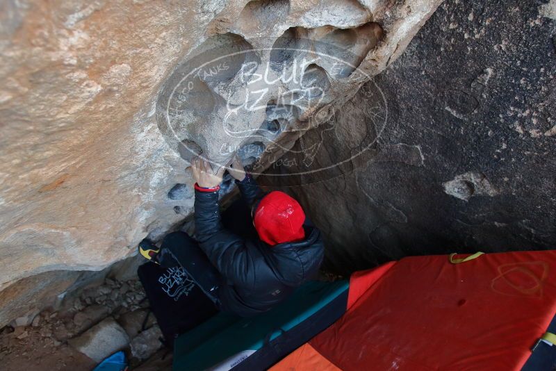 Bouldering in Hueco Tanks on 12/29/2019 with Blue Lizard Climbing and Yoga

Filename: SRM_20191229_1048350.jpg
Aperture: f/3.2
Shutter Speed: 1/250
Body: Canon EOS-1D Mark II
Lens: Canon EF 16-35mm f/2.8 L
