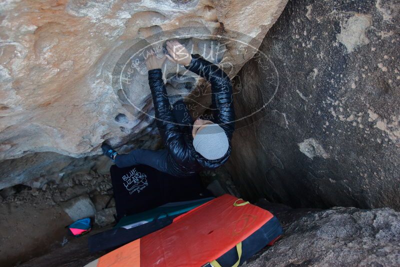 Bouldering in Hueco Tanks on 12/29/2019 with Blue Lizard Climbing and Yoga

Filename: SRM_20191229_1052210.jpg
Aperture: f/3.5
Shutter Speed: 1/250
Body: Canon EOS-1D Mark II
Lens: Canon EF 16-35mm f/2.8 L