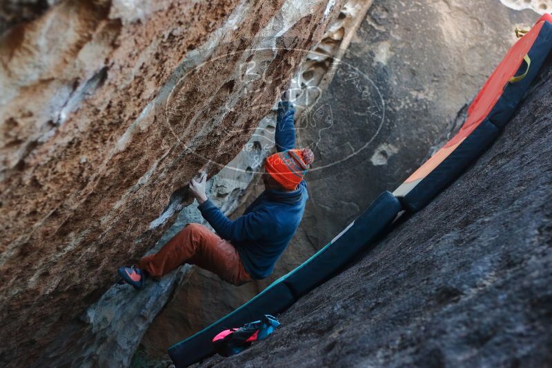 Bouldering in Hueco Tanks on 12/29/2019 with Blue Lizard Climbing and Yoga

Filename: SRM_20191229_1110040.jpg
Aperture: f/3.2
Shutter Speed: 1/250
Body: Canon EOS-1D Mark II
Lens: Canon EF 50mm f/1.8 II
