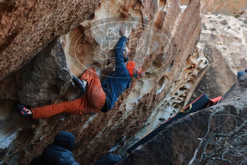 Bouldering in Hueco Tanks on 12/29/2019 with Blue Lizard Climbing and Yoga

Filename: SRM_20191229_1117160.jpg
Aperture: f/4.0
Shutter Speed: 1/250
Body: Canon EOS-1D Mark II
Lens: Canon EF 50mm f/1.8 II