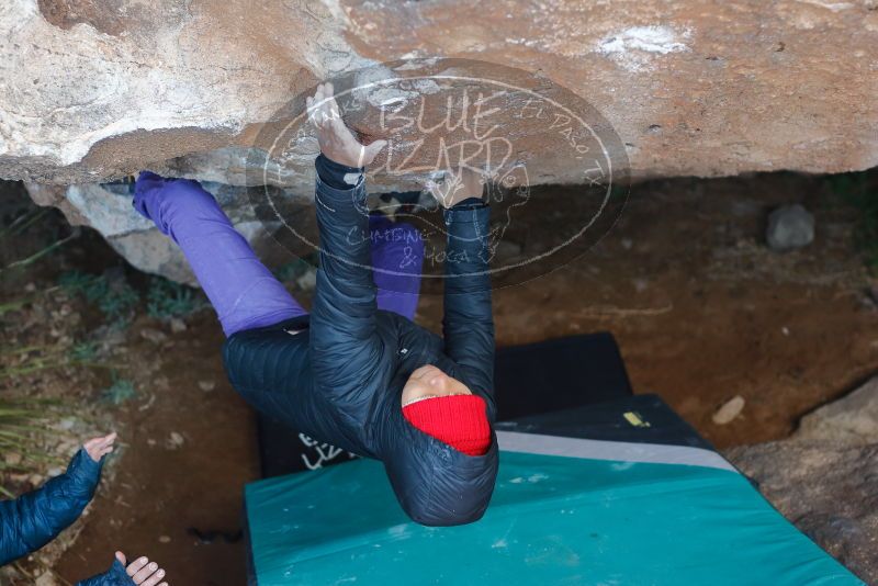 Bouldering in Hueco Tanks on 12/29/2019 with Blue Lizard Climbing and Yoga

Filename: SRM_20191229_1127020.jpg
Aperture: f/2.8
Shutter Speed: 1/250
Body: Canon EOS-1D Mark II
Lens: Canon EF 50mm f/1.8 II